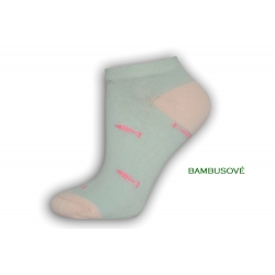 Bambusové mentolové ponožky s rybkami