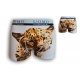 Biele boxerky s leopardom