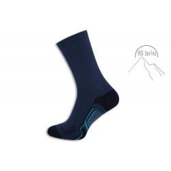 95% bavlna. Športové pánske ponožky - modré